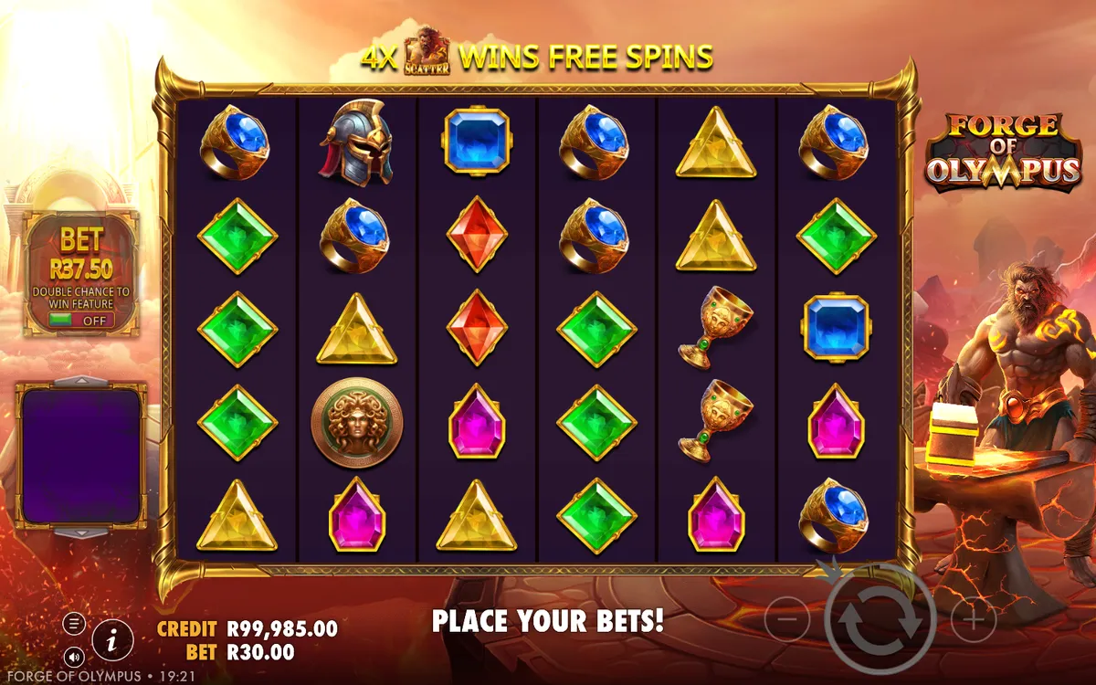 Forge of Olympus multiplier feature