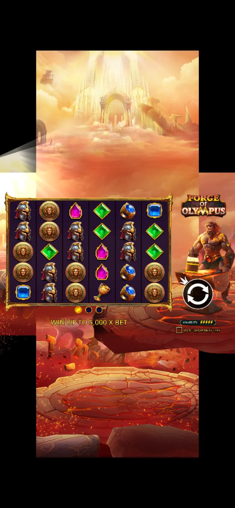 Forge of Olympus demo gameplay in South Africa